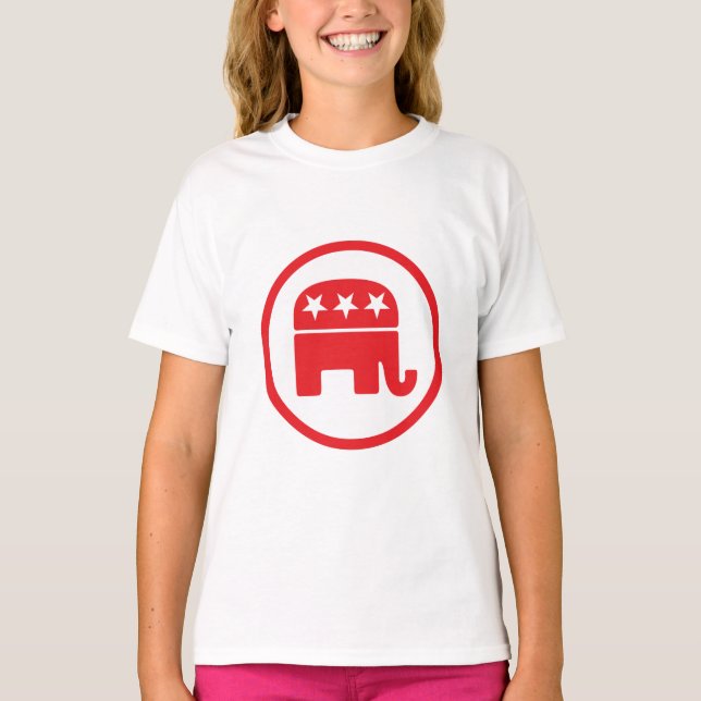 T-shirt Symbole politique du parti républicain (éléphant) (Devant)