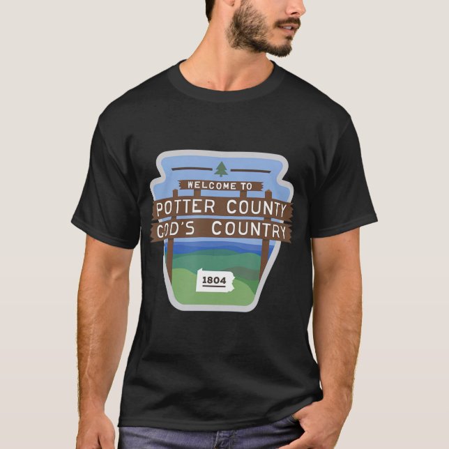 T-shirt Symbole Potter Comté de Pennsylvanie (Devant)