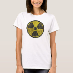 T-shirt Symbole radioactif grunge