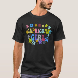 T-shirt Symbole rétro Anniversaire des années 70 Capricorn