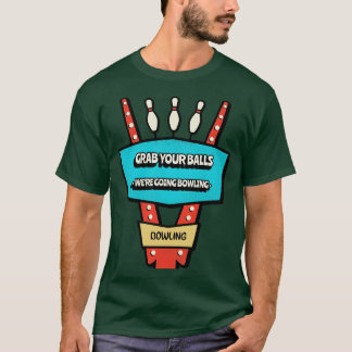 T-shirt Symbole rétro de Bowling Alley Graphisme