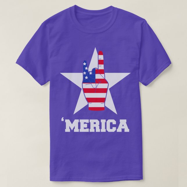 T-shirt SYMBOLE RIZO 4 juillet AMÉRICAIN (Design devant)