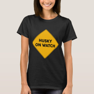 T-shirt SYMBOLE ROUTIER Jaune Husky En Veille