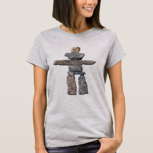 T-shirt Symbole sacré de la nature inukshuk pour l'arbre d