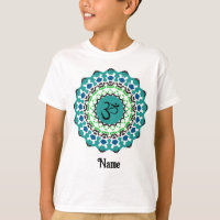 Symbole spirituel Mandala Yoga Om Yoga Bleu Custom