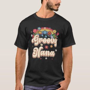 T-shirt SYMBOLE super Nana Retro Hippie Paix Mères florale