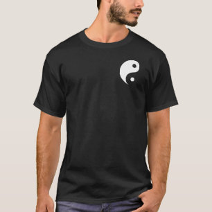 T-shirt Symbole taoïste du Yin Yang noir et blanc