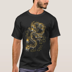 T-shirt Symbole traditionnel chinois de dragon de puissanc