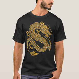T-shirt Symbole traditionnel chinois de dragon de puissanc