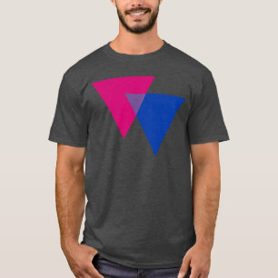 T-SHIRT SYMBOLE TRIANGLE BISEXUAL