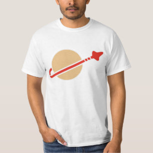 T-shirt Symbole vintage d'astronaute de l'espace de brique