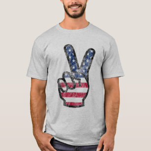 T-shirt SYMBOLE vintage DE LA Victoire DÉTESTÉE USA Drapea