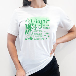 T-shirt Symbole Virgo Zodiac Horoscope Personnalité Traits