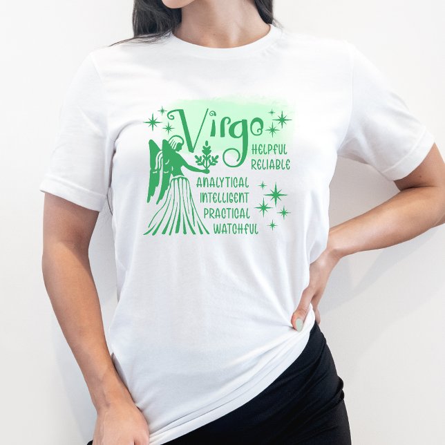 T-shirt Symbole Virgo Zodiac Horoscope Personnalité Traits (Créateur téléchargé)