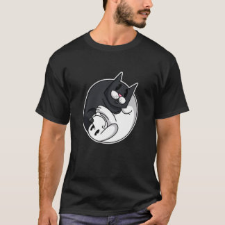 T-shirt Symbole Yin Yang Chat Chien Drôle Animal Mignon Pr