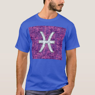 T-shirt Symbole ziolique des Poissons sur Camo numérique r