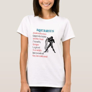 T-shirt SYMBOLE Zodiaque Aquarius Horoscope