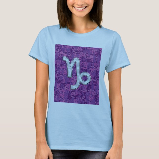 T-shirt SYMBOLE Zodiaque Capricorne Camouflage numérique F (Devant)