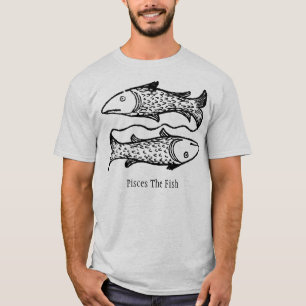 T-shirt Symbole Zodiaque de la Renaissance médiévale Poiss