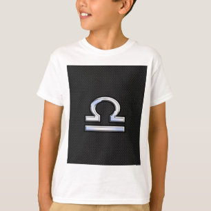 T-shirt Symbole Zodiaque de Libra élégant Décor de peau de