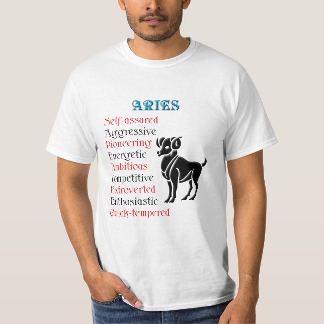 T-shirt SYMBOLE Zodiaque D'Horoscope Aries (Devant)