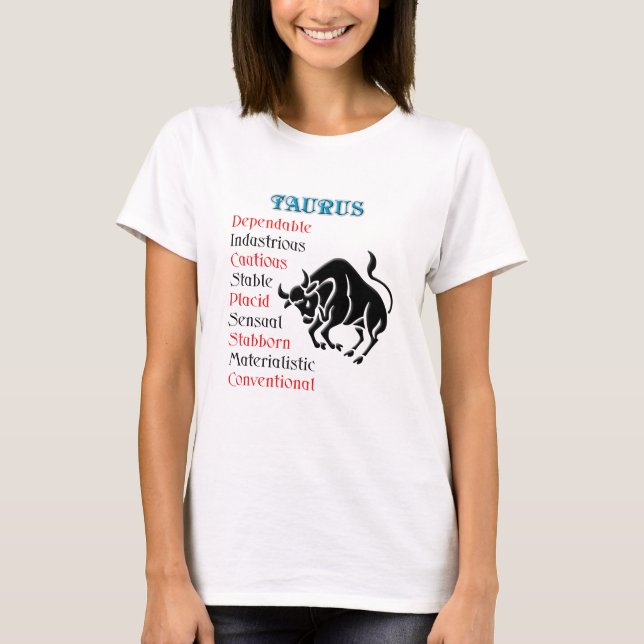 T-shirt Symbole zodiaque du Taurus Horoscope (Devant)
