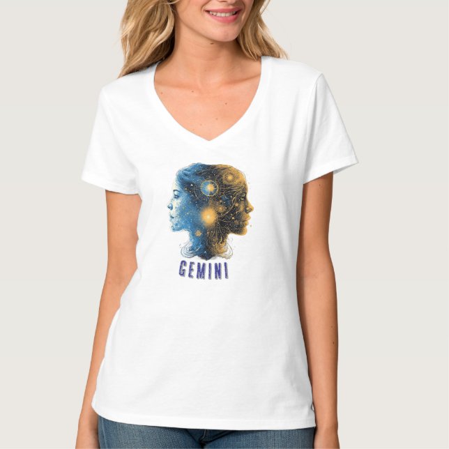 T-shirt SYMBOLE Zodiaque Gemini (Devant)