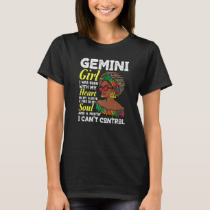T-shirt Symbole Zodiaque Gemini Queen Mai Ou Juin Annivers