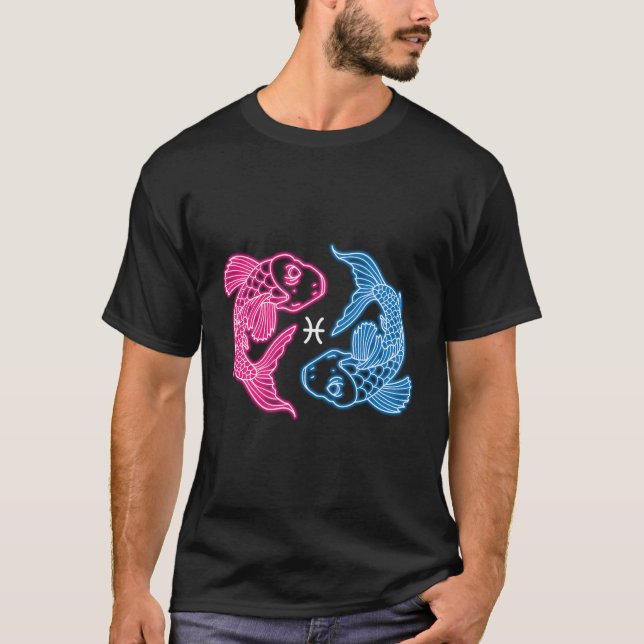 T-shirt SYMBOLE Zodiaque Pisces Astrologie (Devant)