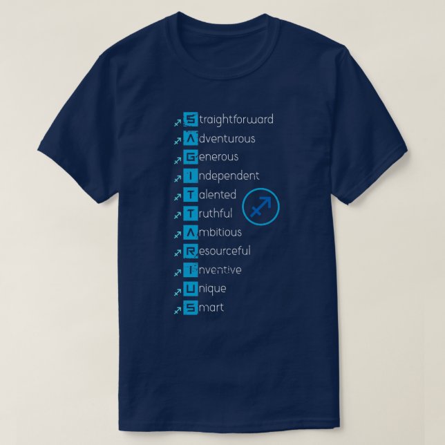 T-shirt SYMBOLE Zodiaque Sagittaire (Design devant)