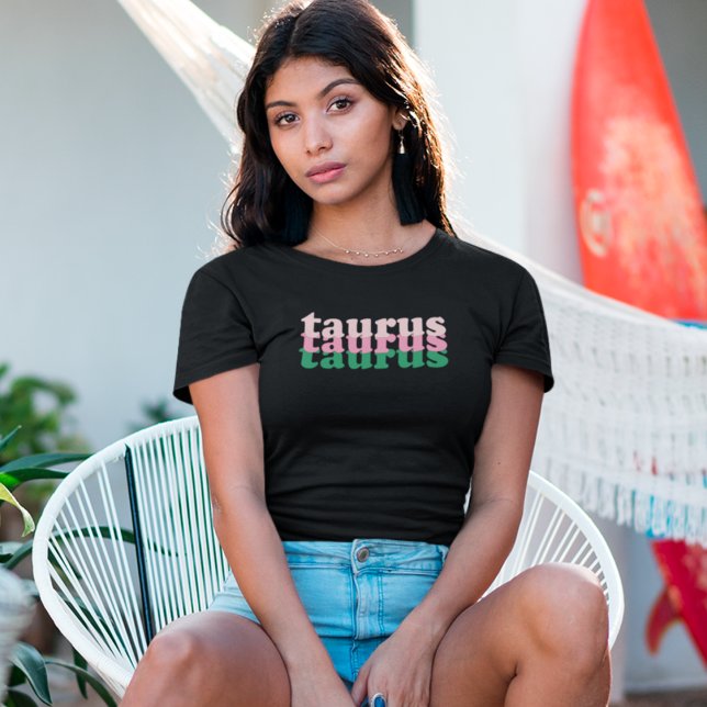 T-shirt SYMBOLE Zodiaque Taurus | Couleur d'alimentation v (Créateur téléchargé)