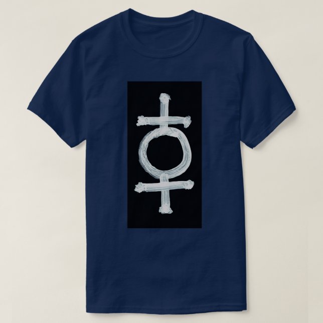 T-shirt Symboles alchimiques Hématite inversé (Design devant)