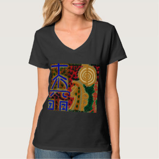 T-shirt Symboles curatifs principaux de REIKI. V - PIÈCE