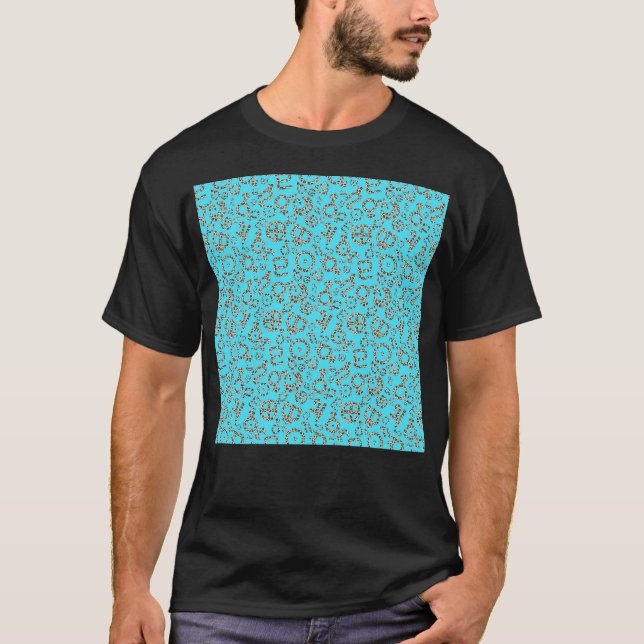 T-shirt Symboles de la planète Empreinte de léopard sur le (Devant)