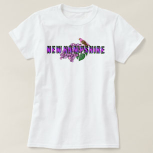 T-shirt Symboles de l'État du NH Pinson Pourpre & Lilas Ar
