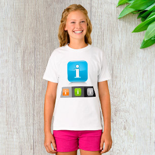 T-shirt Symboles d'information brillants modernes