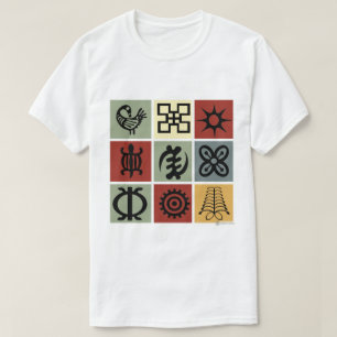 T-shirt Symboles du patrimoine africain "Adinkra" Imprimer