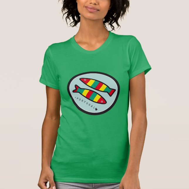 T-shirt Symboles du Portugal - sardines (Devant)