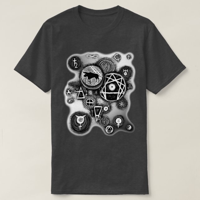 T-shirt Symboles ésotériques de Taurus (Design devant)
