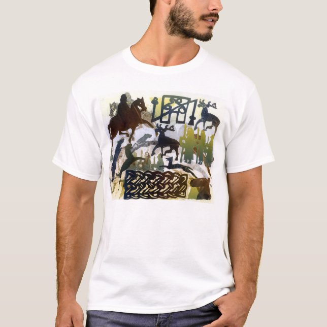 T-shirt Symboles et laçage Pictish (Devant)