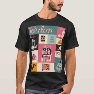 T-shirt Symboles illustrés de la culture jordanienne