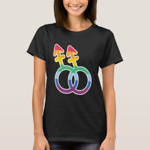 T-shirt Symboles Lgbtq Gay Rights Fière Fierté Arc-en-ciel