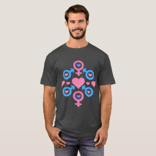T-shirt Symboles masculins et femelles