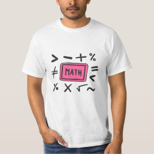 T-shirt Symboles mathématiques pour les élèves et les pare