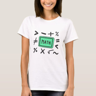 T-shirt Symboles mathématiques pour les élèves et les pare