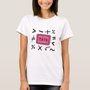 T-shirt Symboles mathématiques pour les élèves et les pare