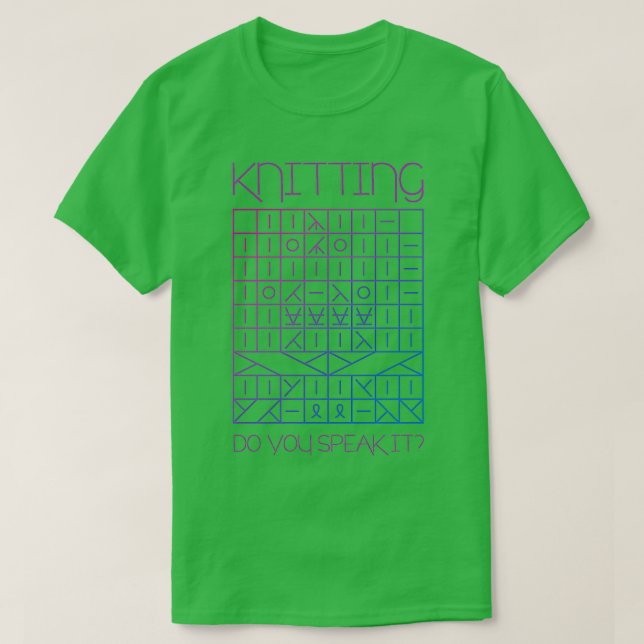 T-shirt Symboles Motifs tricots (Design devant)