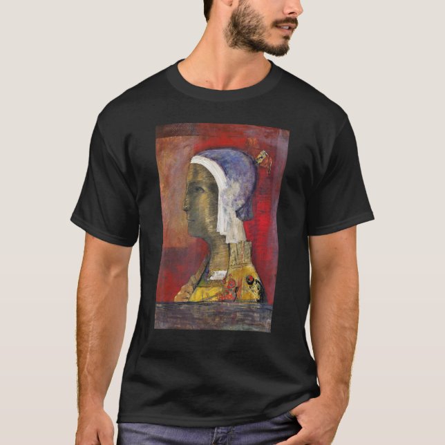T-shirt Symbolic Head by Odilon Redon (Devant)