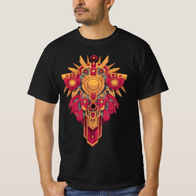 T-shirt Symmétrie rayonnante de l'emblème du gardien solai (Devant)
