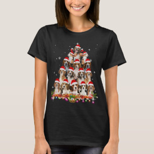 T-shirt Sympa Beagle sapin de Noël Chien Père Noël Xmas Fu